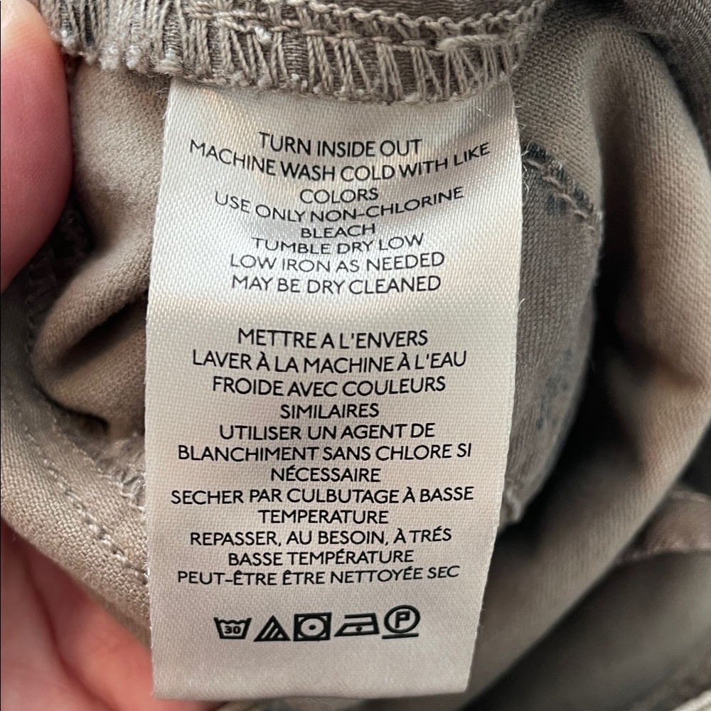 Anthropologie Pilcro Parachute Cargo Pants Neutral Beige size 31 NWT - Picture 12 of 16